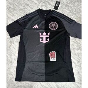 ADIDAS Inter Miami MLS Away Soccer Black Jersey Youth unisex L soccer JI9123